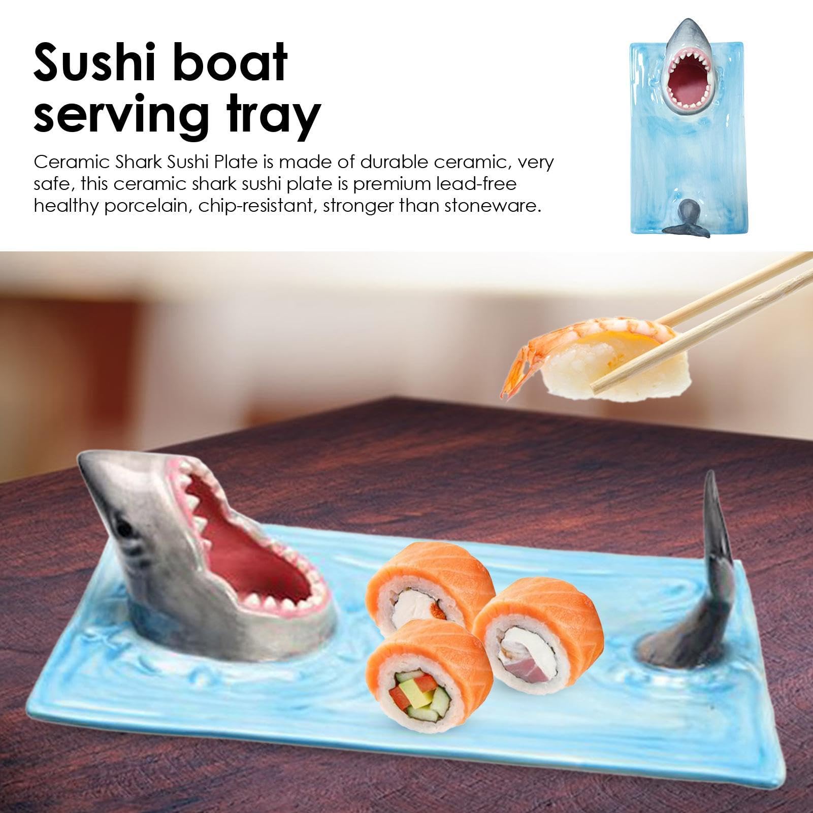 Hai-Keramik-Sushi-Teller – Eine einzigartige Note für Ihren Esstisch 🦈🍣