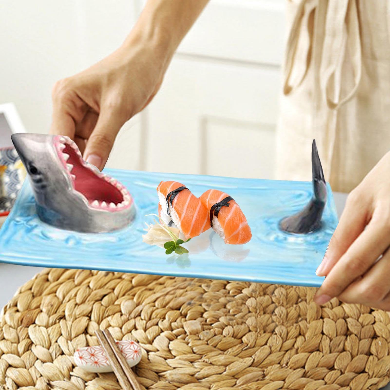 Hai-Keramik-Sushi-Teller – Eine einzigartige Note für Ihren Esstisch 🦈🍣